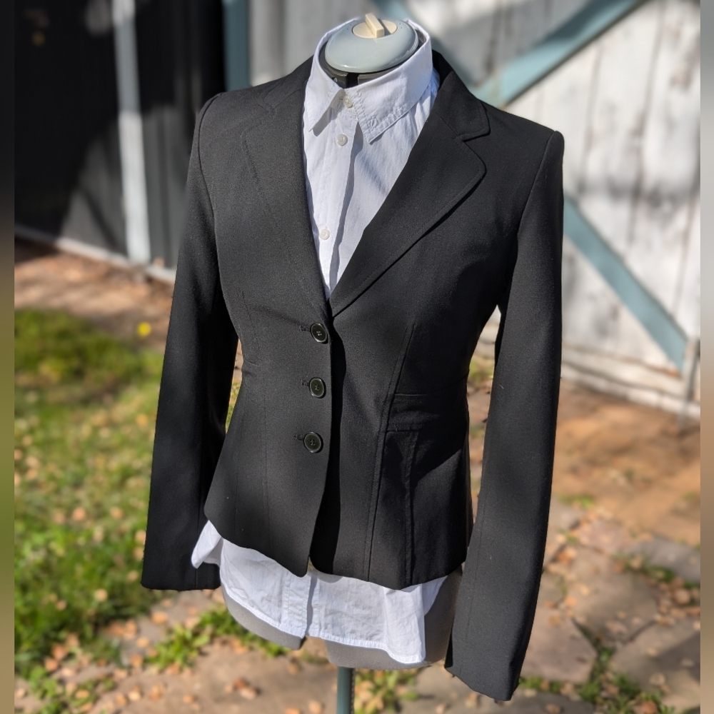 Halogen Black Women's Blazer, 3-Button, Size 4